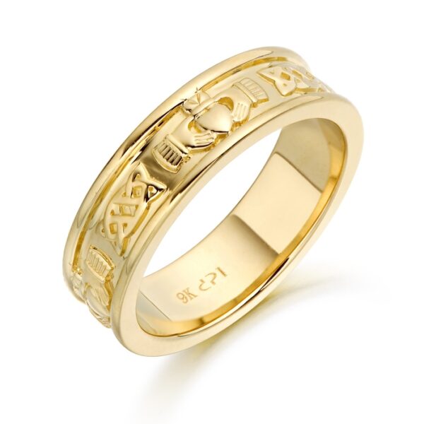 Men's Claddagh Ring - Square – All Celtic Jewellery