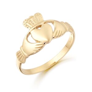 Gold Claddagh Ring-CL4