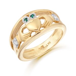 Gold Claddagh Ring-CL21G