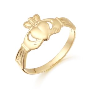 Gold Claddagh Ring-CL24