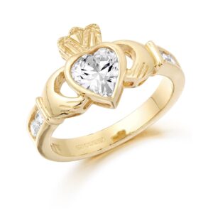 Gold Claddagh Ring-CL102