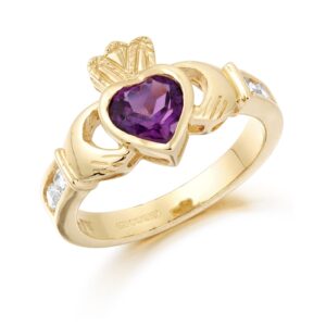Gold Claddagh Ring-CL102A