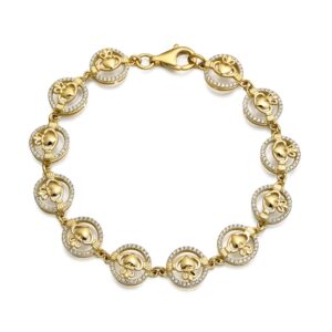 9ct Gold Claddagh Bracelet - CLB31
