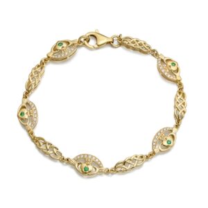 9ct Gold Claddagh Bracelet - CLB35