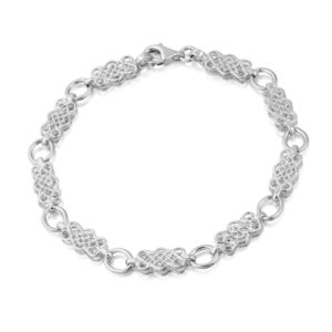 Silver Celtic Bracelet  BL167  Ogham Jewellery