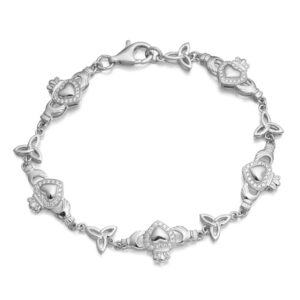 Silver Claddagh Bracelet-SCLB32