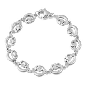 Silver Claddagh Bracelet-SCLB4