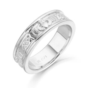 Silver Claddagh Wedding Ring-SCL42