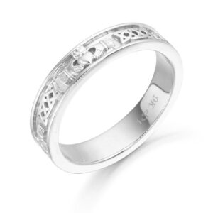 Silver Claddagh Wedding Ring-SCL43