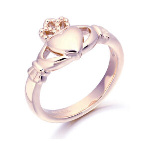 Rose Gold Claddagh Ring-CL2R