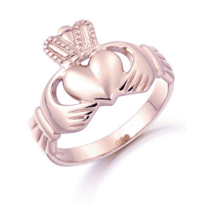 Rose Gold Claddagh Ring-CL7R