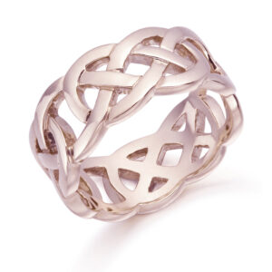 Rose Gold Celtic Wedding Ring-1519R