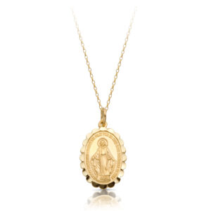 9K Gold Miraculous Medal-MM13