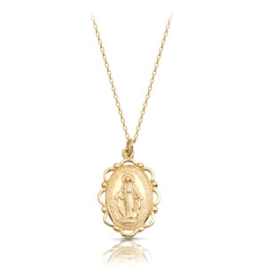 9K Gold Miraculous Medal-MM17