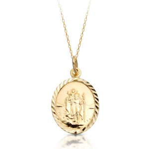 9K Gold Saint Christopher Medal - ST2