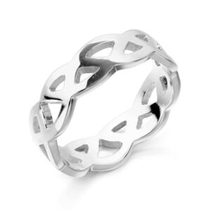 Silver Celtic Wedding Ring-S1518