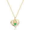 9ct Gold Heart Shape Claddagh Pendant-P064