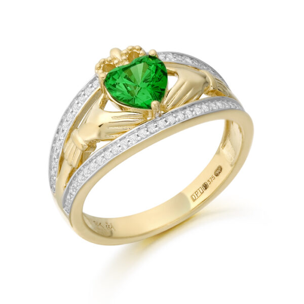 9ct Gold Claddagh Ring-CL56